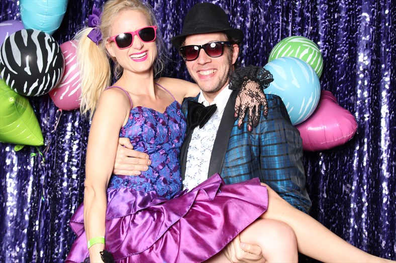 Violet and Jason at the party